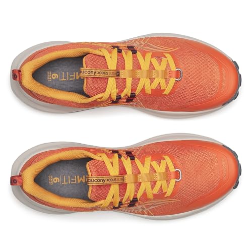 Saucony Men's Xodus Ultra 4 Sneaker, Amber/Autumn, 9