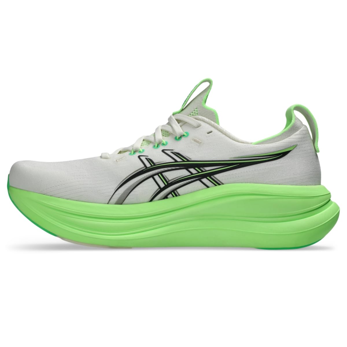 ASICS Men's Gel-Nimbus 28 Running Shoes, 10.5, Cream/Black - alternate product view 4