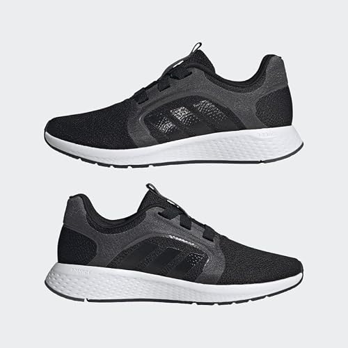 Adidas Women's Edge Lux 5 Running Shoe, Core Black/Core Black/Iron Metallic, 6.5