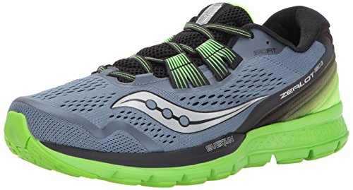 Saucony Men's Zealot ISO 3 Running Shoe, Grey Black, 12.5 M US