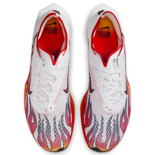 Nike Vaporfly 3 Men's Road Racing Shoes (HQ3504-100, White/Black/University Red/Habanero Red) Size 12