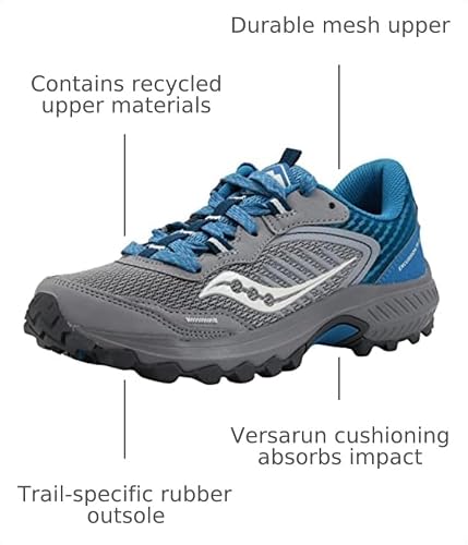 Saucony Women's Excursion Tr15 Trail Running Shoe, Allow/Topaz 9.5 Wide US