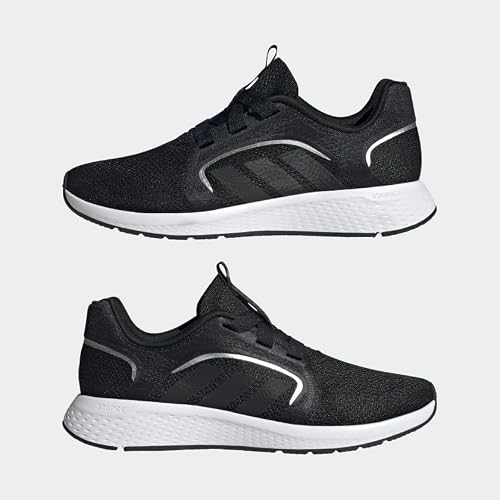 adidas Women's Edge Lux 5 Sneaker, Black/Black/Carbon, 9