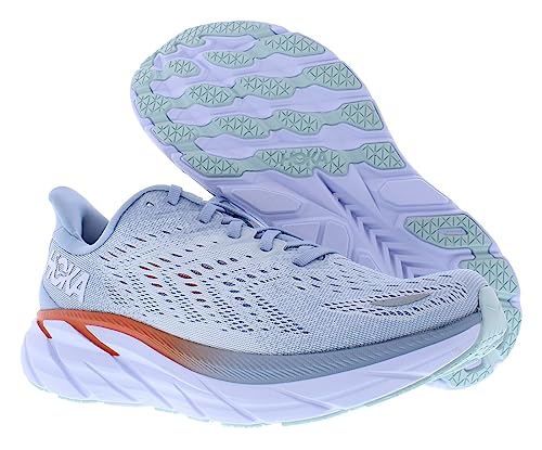 HOKA ONE ONE Clifton 8 Wide Womens Shoes Size 8.5, Color: Blue Fog/Plein Air - alternate view 3