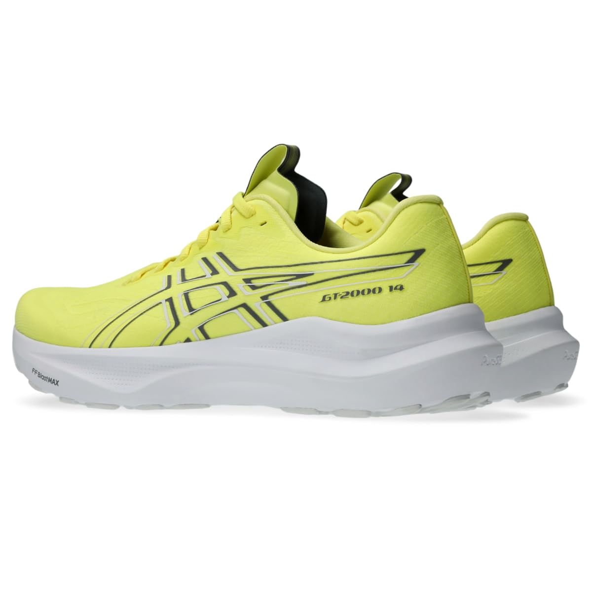 ASICS Men's GT-2000 14 Running Shoes, 9.5, Citron/Steel Grey
