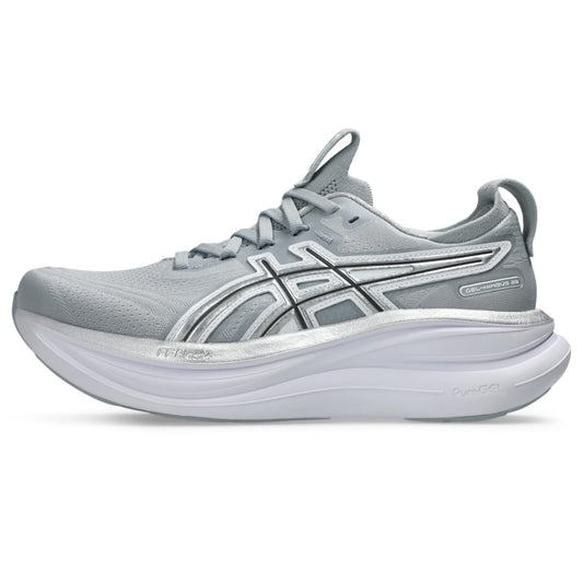 ASICS, Women's, Gel-Nimbus 28 ATC, Piedmont Grey/Pure Silver, 9.5, Medium