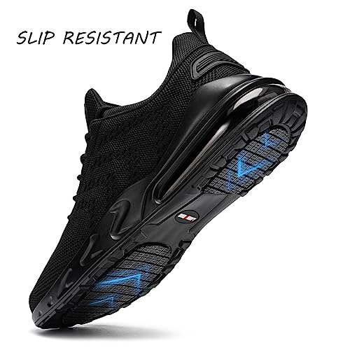 LARNMERN Men Chef Shoes Non Slip Work Waterproof Slip-on,Black,10.5