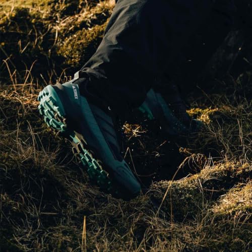 adidas Men's Terrex Skychaser AX5 Gore-TEX Hiking, Black/Carbon/Pure Teal, 10