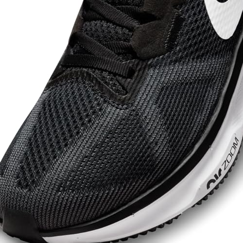Nike Women's Air Zoom Structure 25 WomSneaker, Black White Dark Smoke Grey, 6 US