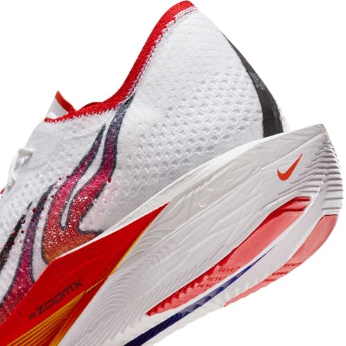 Nike Vaporfly 3 Men's Road Racing Shoes (HQ3504-100, White/Black/University Red/Habanero Red) Size 12
