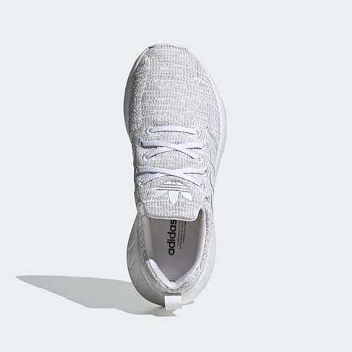 adidas Originals Swift Run 22 Skate Shoe, White/Grey/Black, 6 US Unisex Big Kid