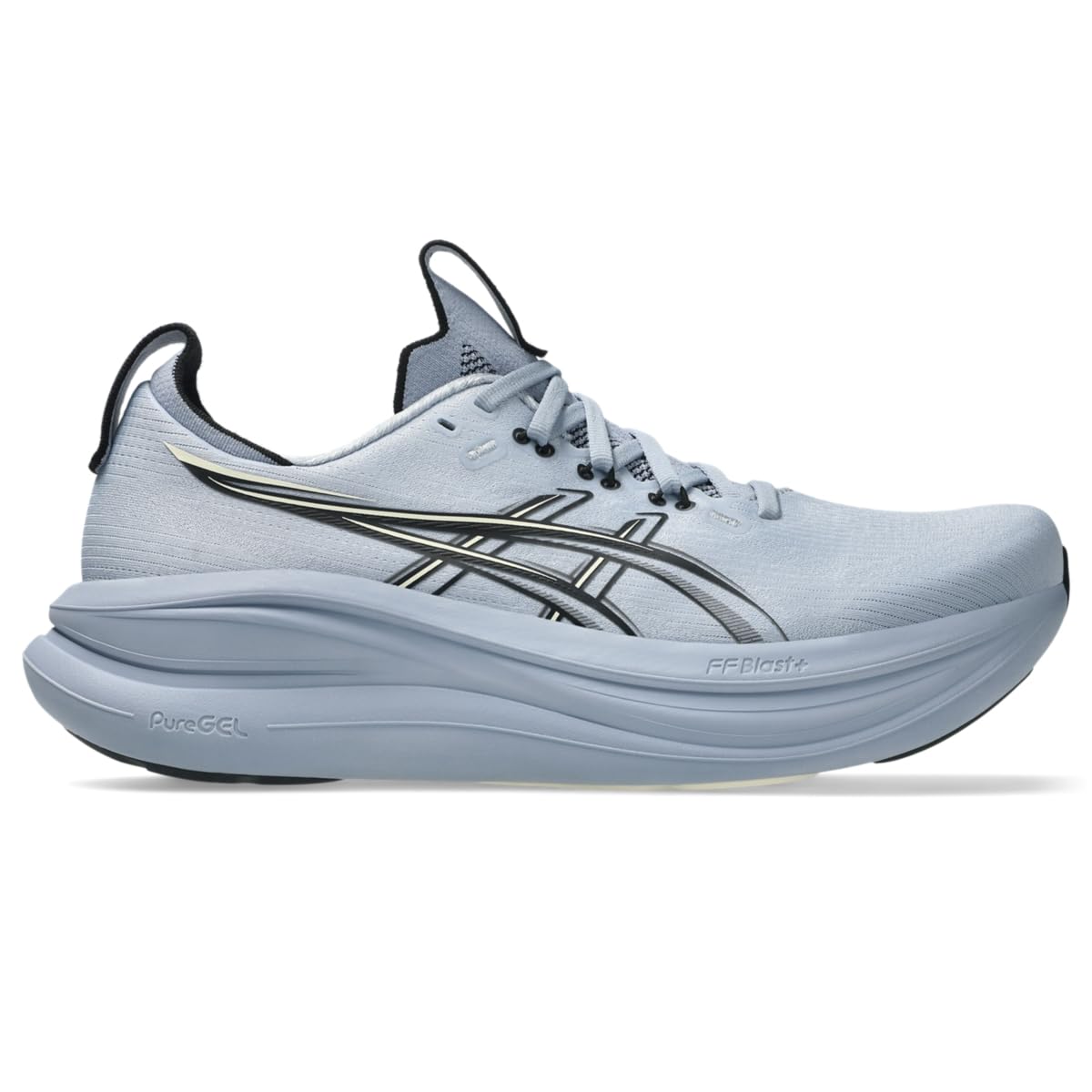 ASICS Men's Gel-Nimbus 28 Running Shoes, 10.5, Grey Blue/Black