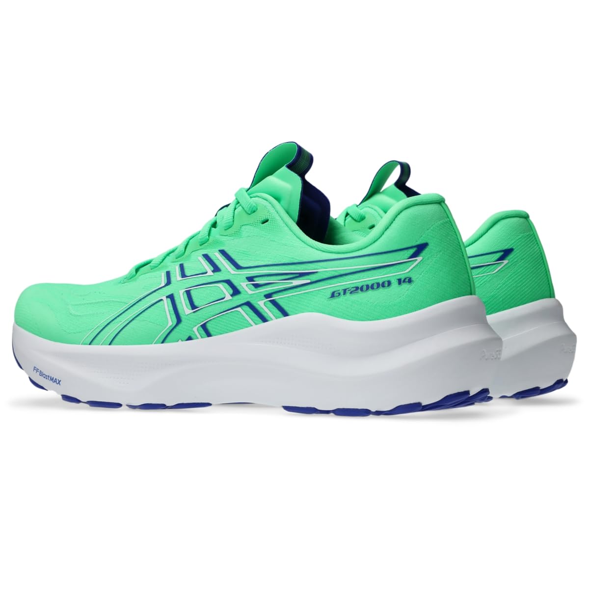 ASICS Men's GT-2000 14 Running Shoes, 9.5, Vital Green/Cobalt Burst - alternate product view 3