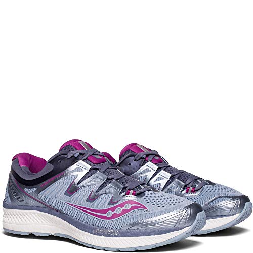 Saucony Women's Triumph ISO 4 Running Shoe, Fog/Grey, 11.5 Wide US