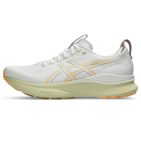 ASICS Men's Gel-Kayano 32 Running Shoes, 11.5, White/Orange Glow