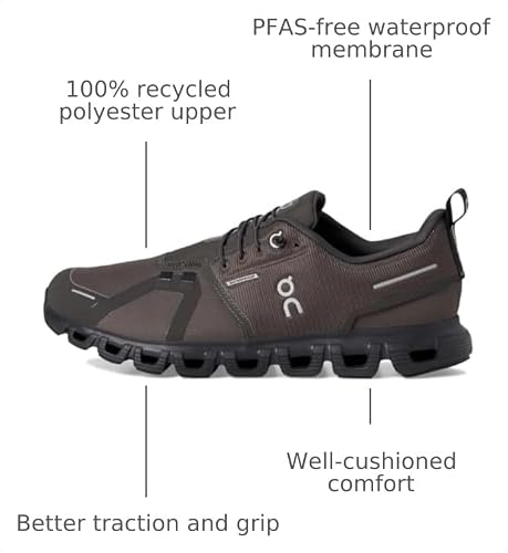 On Mens Cloud 6 Waterproof Thorn/Black 8 Medium