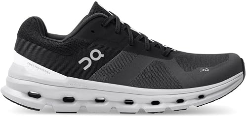On Men's Cloudrunner Sneakers, Eclipse/Frost, 11.5 Medium US