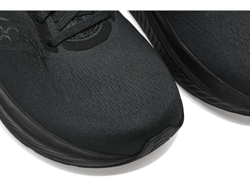 Saucony Men's Echelon 10 Sneaker, Black/Black/Black, 7 Wide