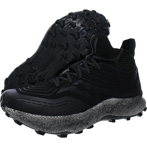 Saucony Mens Endorphin Mid Fitness Workout Running Shoes Black 12 Medium (D)
