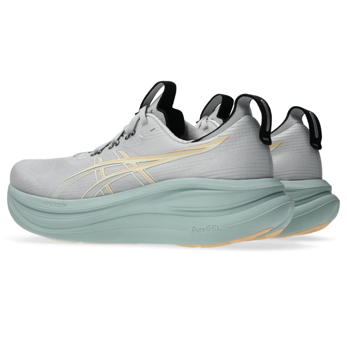 ASICS Men's Gel-Nimbus 28 Running Shoes, 10.5, Cloud Grey/Cream - alternate product view 3