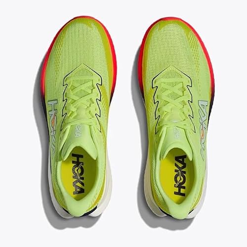 HOKA Mens Mach X 3 (Neon Yuzu/Squid Ink, US Footwear Size System, Adult, Men, Numeric, Medium, 9.5) - alternate view 6
