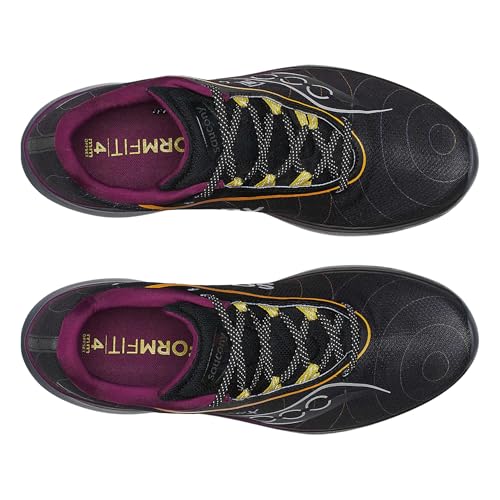 Saucony Men's Kinvara 15 GTX Sneaker, Black/Shadow, 14