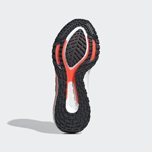 Adidas Men's Ultraboost 21, Grey/Black/Solar Red, 11