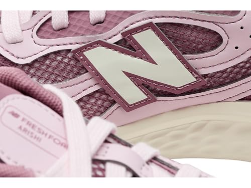 New Balance Women's Fresh Foam Arishi v4 TIRALUX Running Shoe, Pink Salt/Rosewood, 8