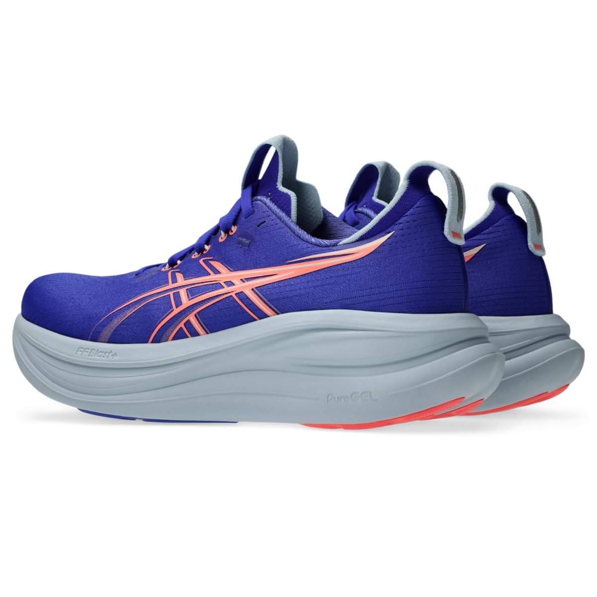 ASICS Women's Gel-Nimbus 28 Running Shoes, 5.5, Cobalt Burst/Sun Coral