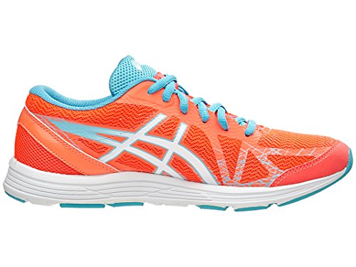 ASICS Women's Gel-Hyper Speed 7 Running Shoe, Flash Coral/White/Turquoise, 5 M US