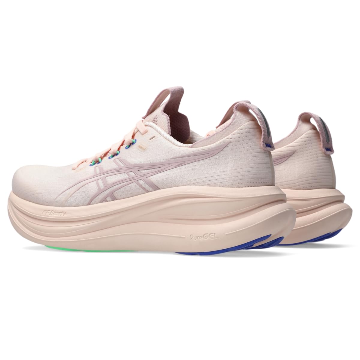 ASICS Women's Gel-Nimbus 28 Running Shoes, 5.5, Pearl Pink/MORGANITE