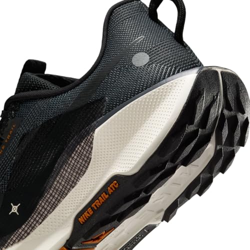 Nike Pegasus Trail 5 Men's Trail Running Shoes (DV3864-006, Black/Monarch/Pale Ivory/Off Noir) Size 7.5