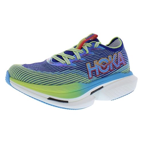 HOKA Cielo X1 Unisex Shoes Size 9.5, Color: Evening Sky/Lettuce - alternate view 5