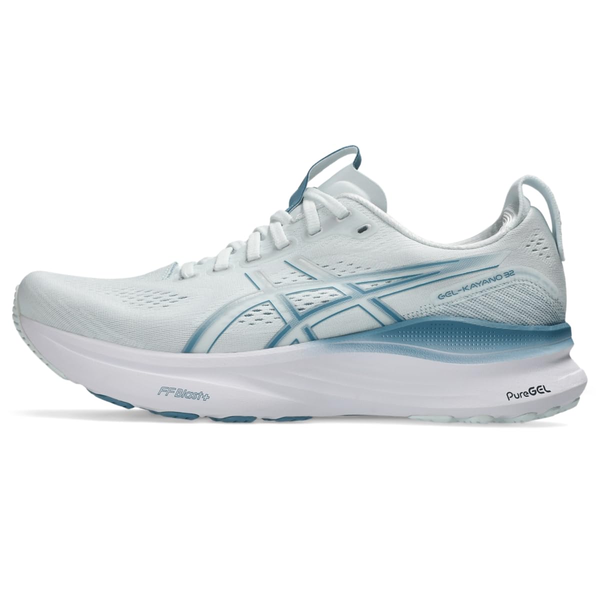 ASICS Men's Gel-Kayano 32 Running Shoes, 12, Arctic Blue/Pure Silver