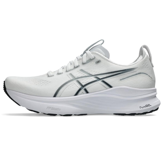 ASICS Men's Gel-Kayano 32 Running Shoes, 12, White/Pure Silver