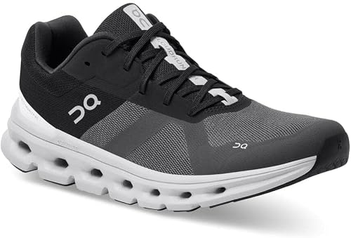 On Men's Cloudrunner Sneakers, Eclipse/Frost, 11.5 Medium US