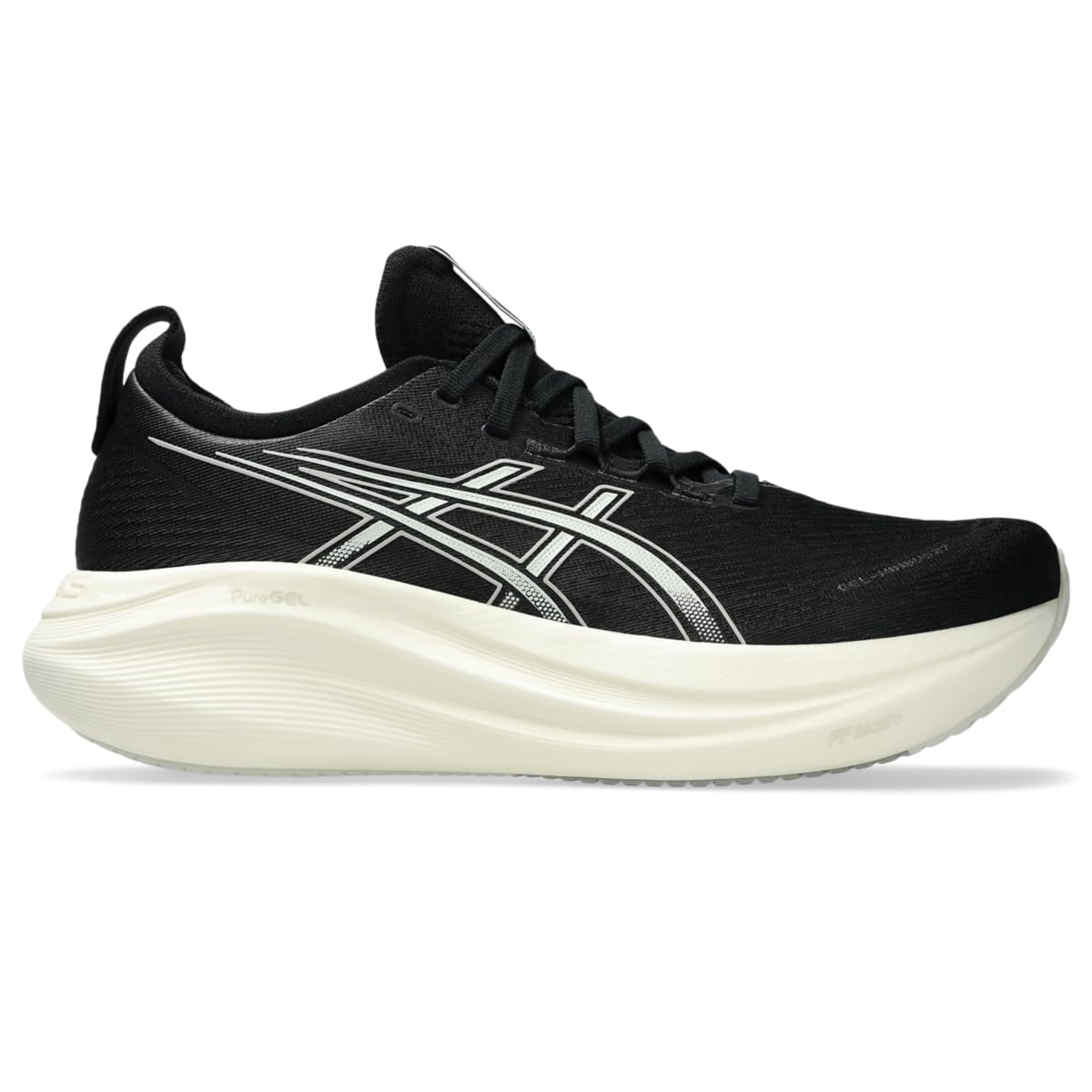 ASICS Men's Gel-Nimbus 27 Running Shoe, 10.5, Black/Lake Grey