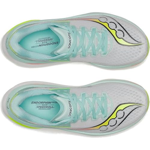 Saucony Women's Endorphin Azura Sneaker, White/Splash, 8.5