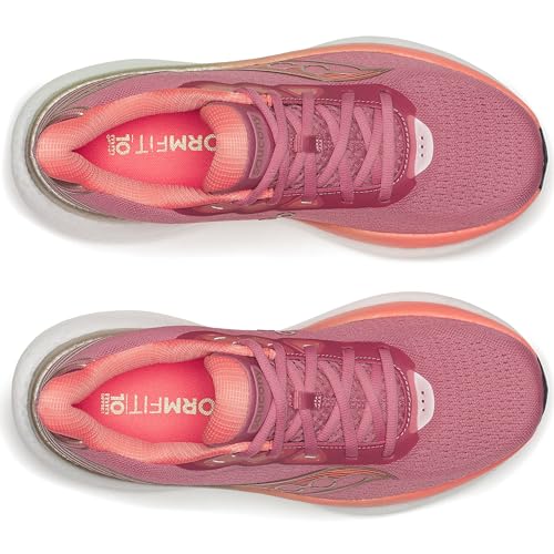 Saucony, Women, Triumph 23, Mauve/Black, 8, Medium