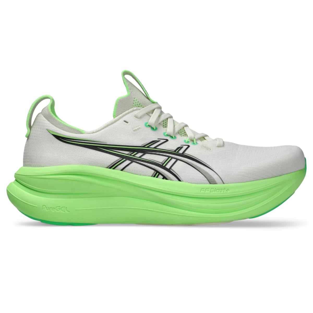 ASICS Men's Gel-Nimbus 28 Running Shoes, 10.5, Cream/Black - alternate product view 8