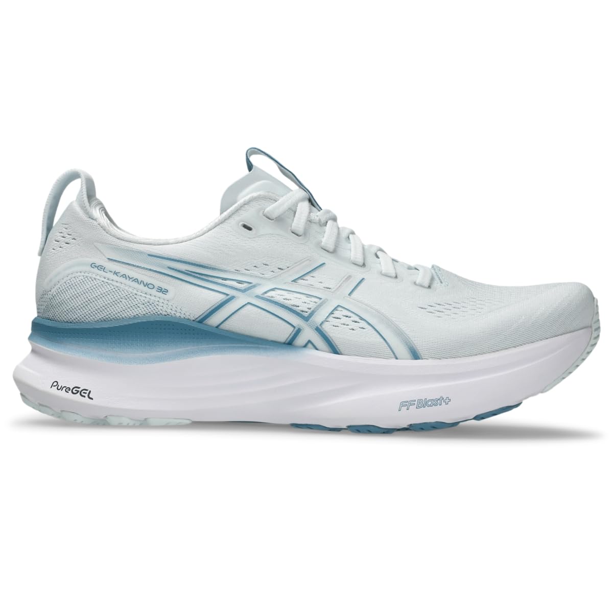 ASICS Men's Gel-Kayano 32 Running Shoes, 12, Arctic Blue/Pure Silver