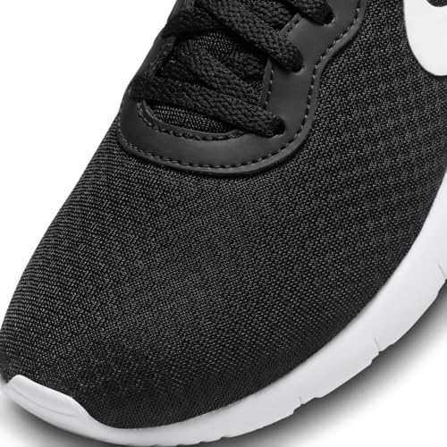 Nike Big Kids' Tanjun EasyOn Shoes, Black/White-White, 7Y