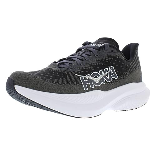 HOKA ONE ONE Mach 6 Womens Shoes Size 8.5, Color: Black/White - alternate view 5