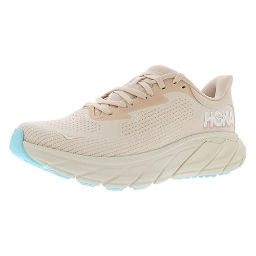 HOKA Arahi 7 Womens Shoes Size 7, Color: Vanilla/Cream