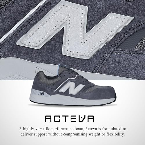 Women's New Balance Composite Toe Elite Lite EH Industrial Shoes in Magnet Whispy Blue alternate view 5