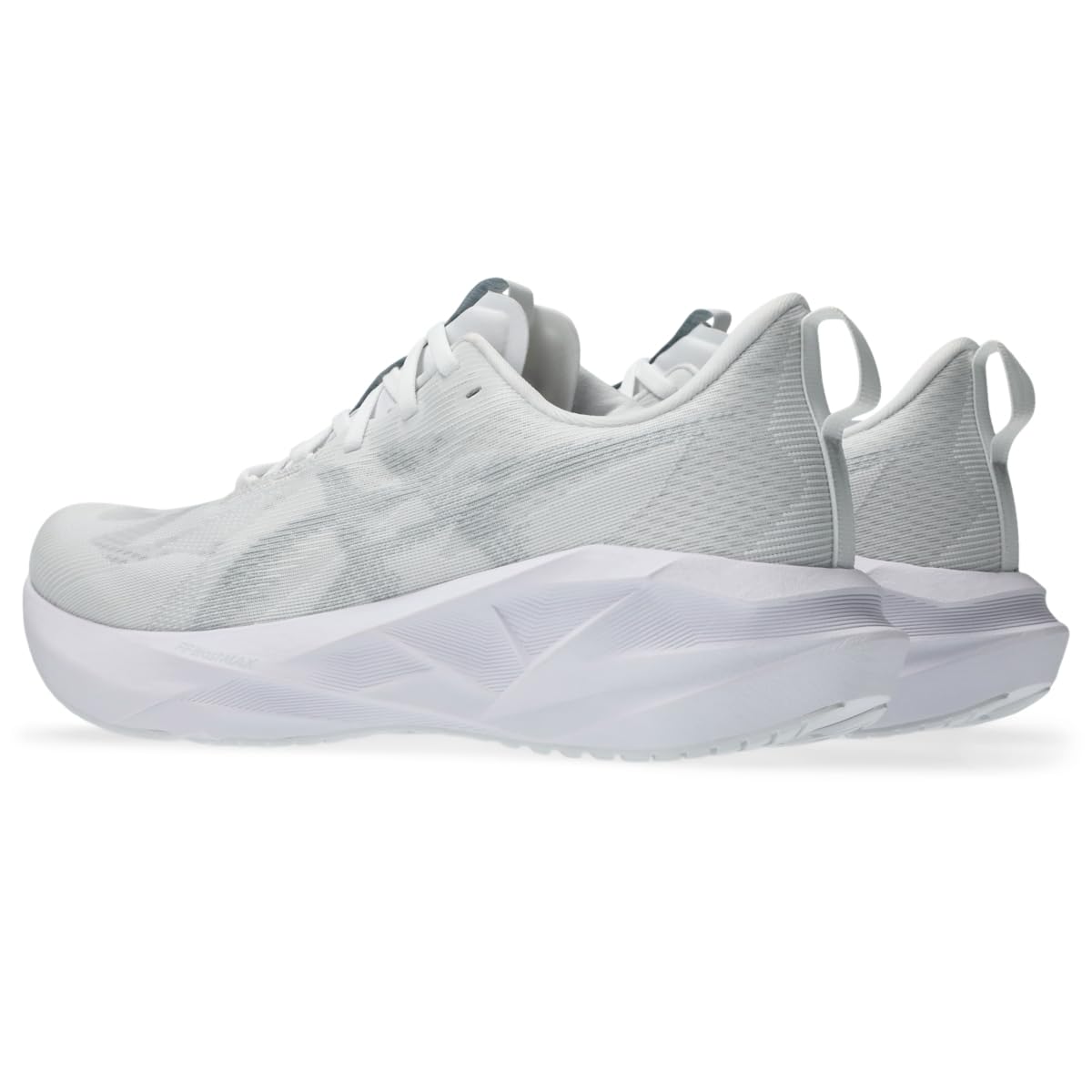 ASICS Men's NOVABLAST 5 Running Shoes, 10.5, White/Piedmont Grey - alternate product view 3