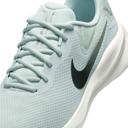 Nike Revolution 7 Men's Road Running Shoes (FB2207-011, Light Silver/Light Army/Pale Ivory/Sequoia) Size 11.5