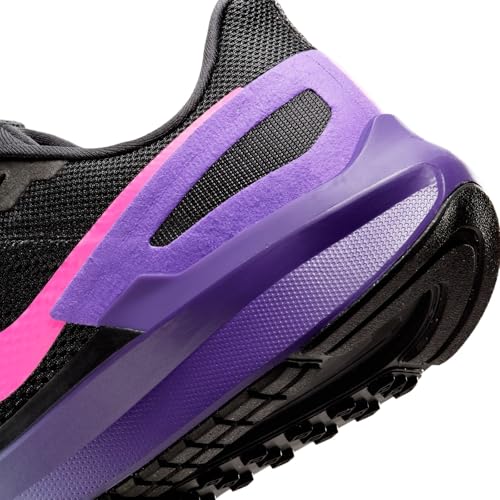 Nike Men's Structure 25 Road Running Shoes, Black Laser Fuchsia Anthracite, 10 US