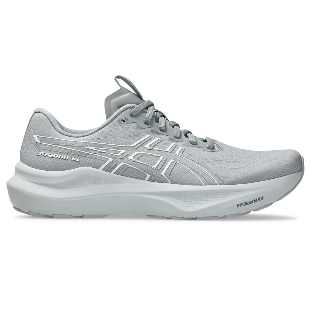 ASICS Men's GT-2000 14 Running Shoes, 9.5, Gravel/White - alternate product view 8