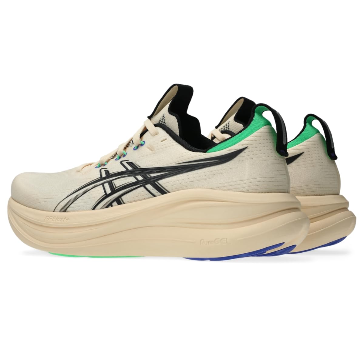 ASICS Men's Gel-Nimbus 28 Running Shoes, 10.5, Seashell/Black